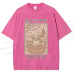 Onsen Frog Japanese Washed T-Shirt