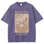 Onsen Frog Japanese Washed T-Shirt