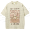 Onsen Frog Japanese Washed T-Shirt
