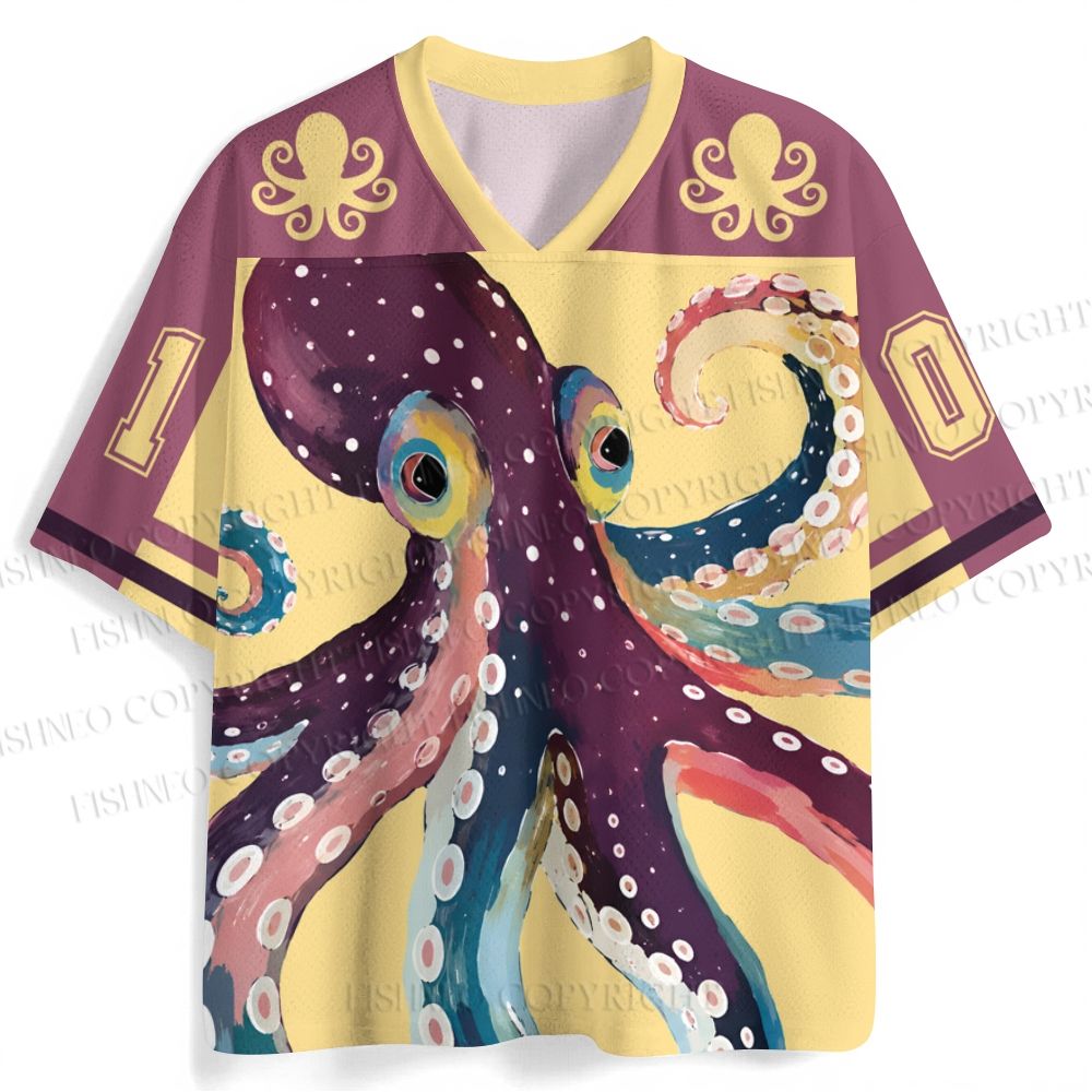 Octopus Art Jersey Shirts