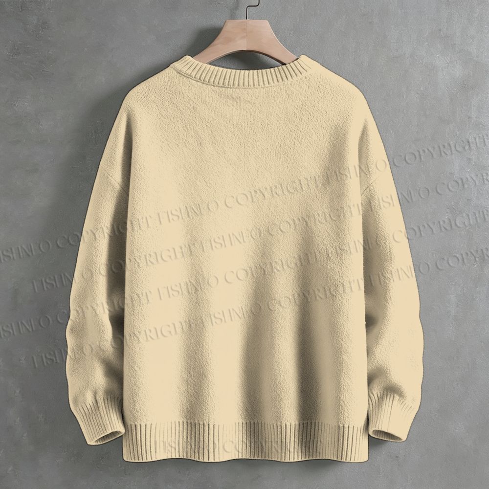Rabbits Art Crew Neck Sweater