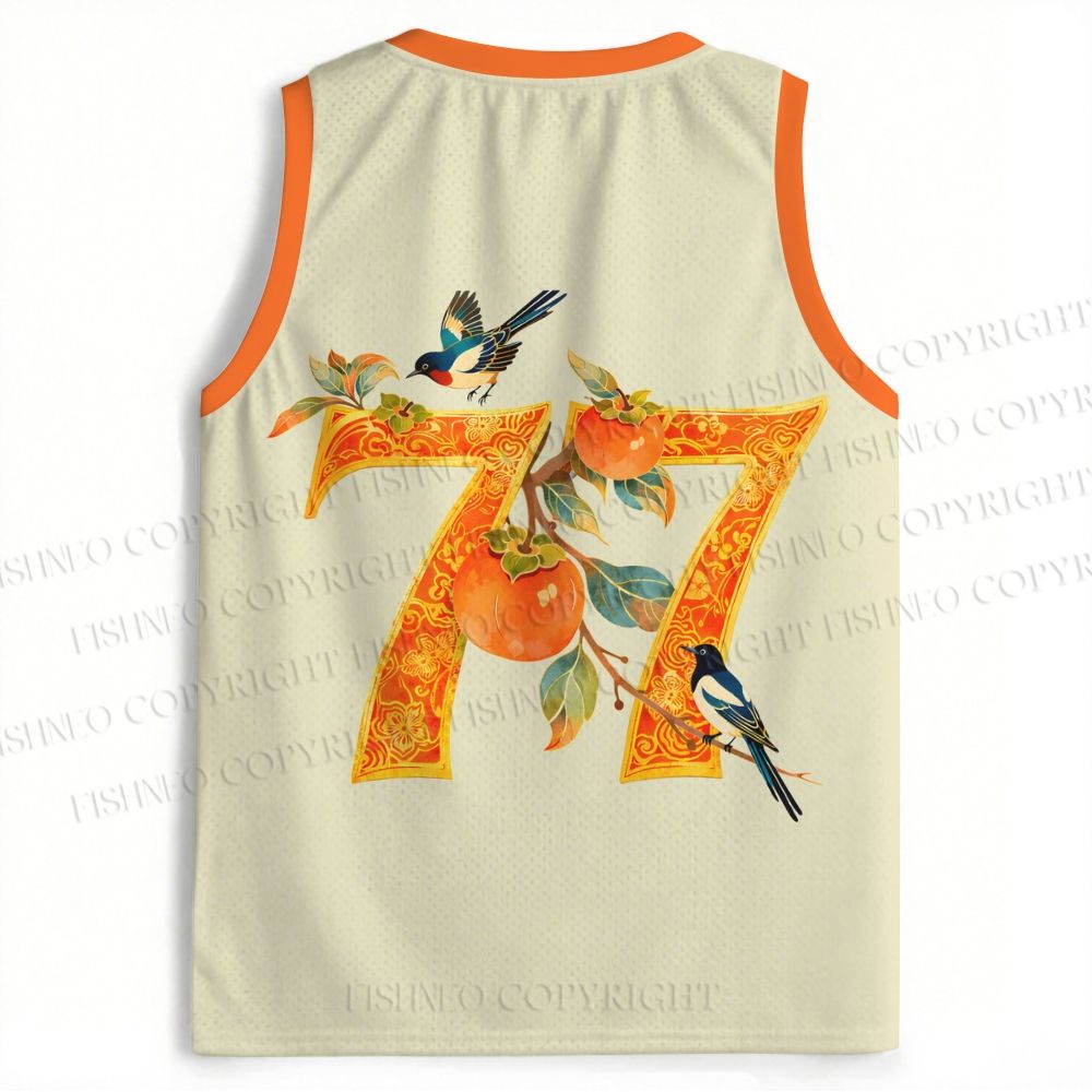 Vintage Bird With Persimmon Jersey Tank
