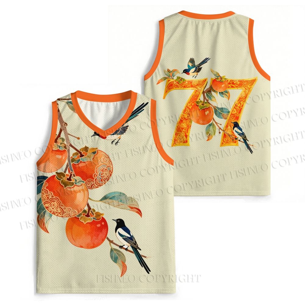 Vintage Bird With Persimmon Jersey Tank