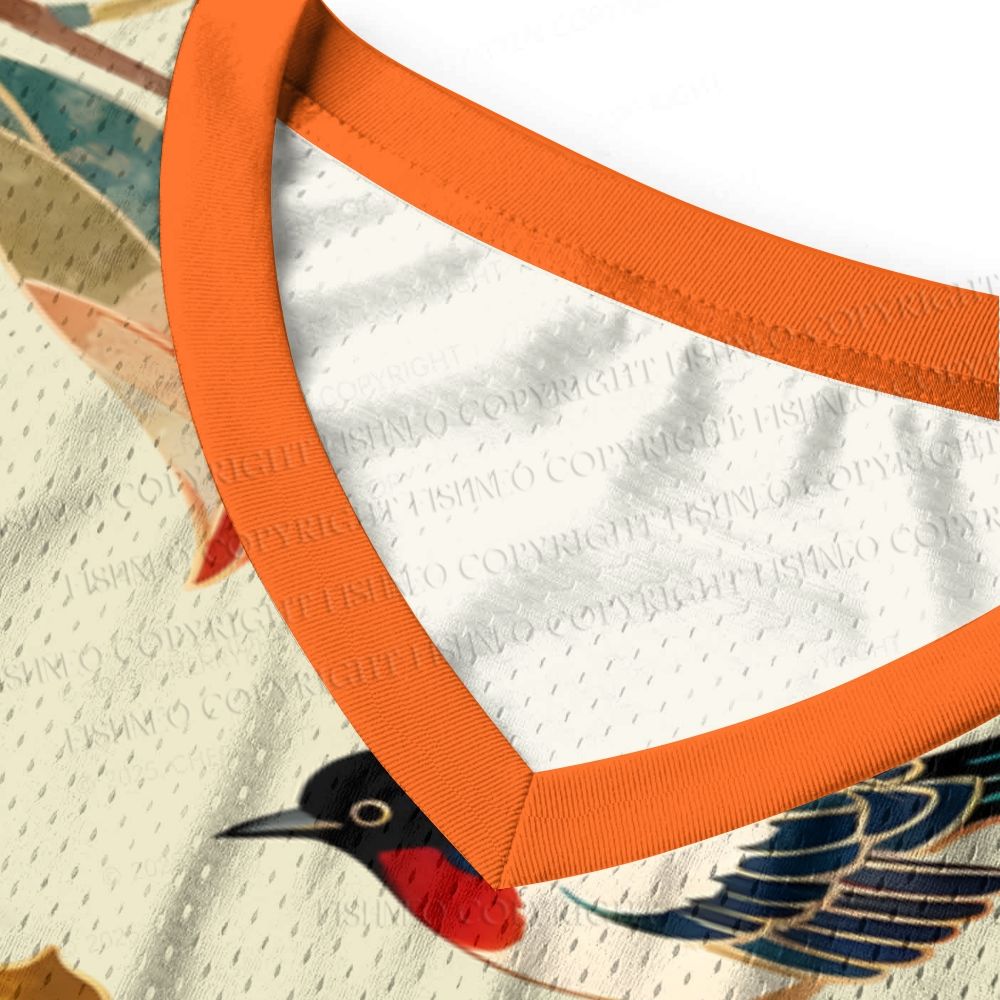 Vintage Bird With Persimmon Jersey Tank