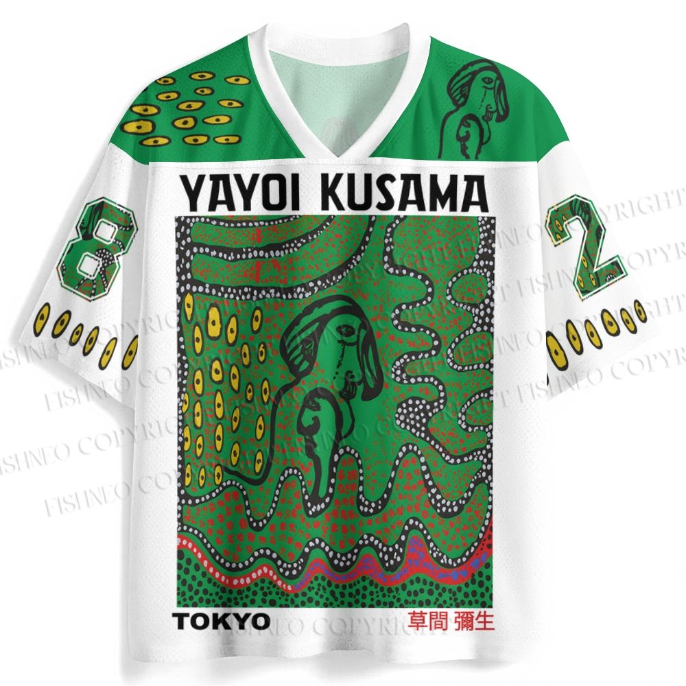 Yayoi Kusama Polka Dot Art Printed Jersey Shirts