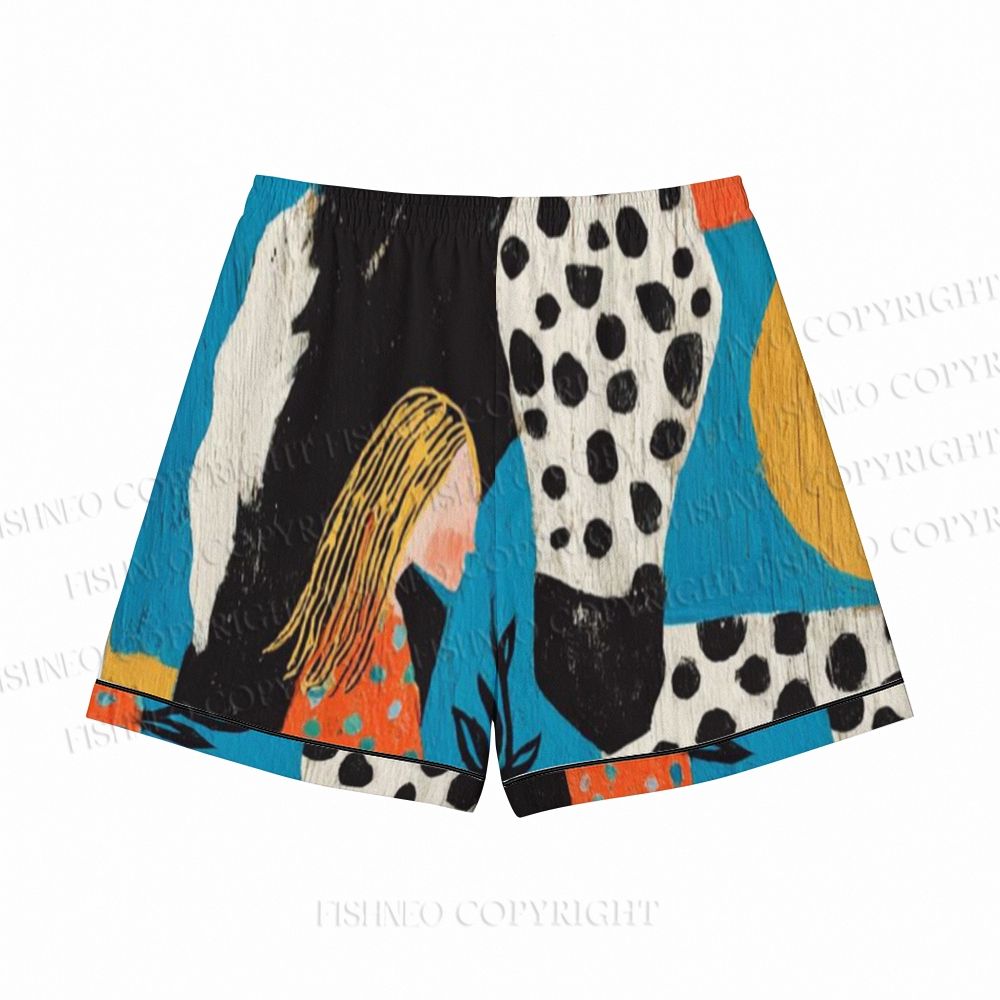 Art Girl Block Pajama sets