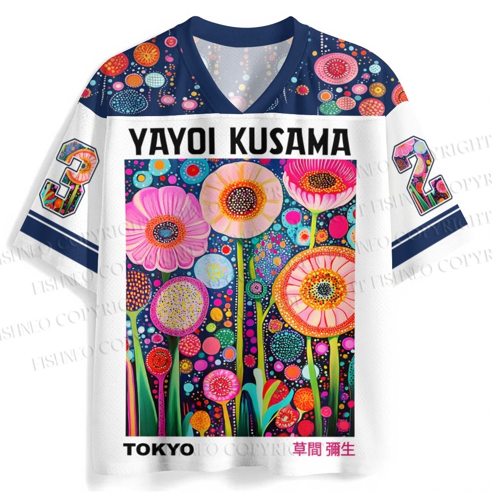 Yayoi Kusama Flower Printed Jersey Shirts