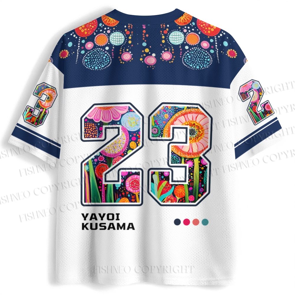 Yayoi Kusama Flower Printed Jersey Shirts