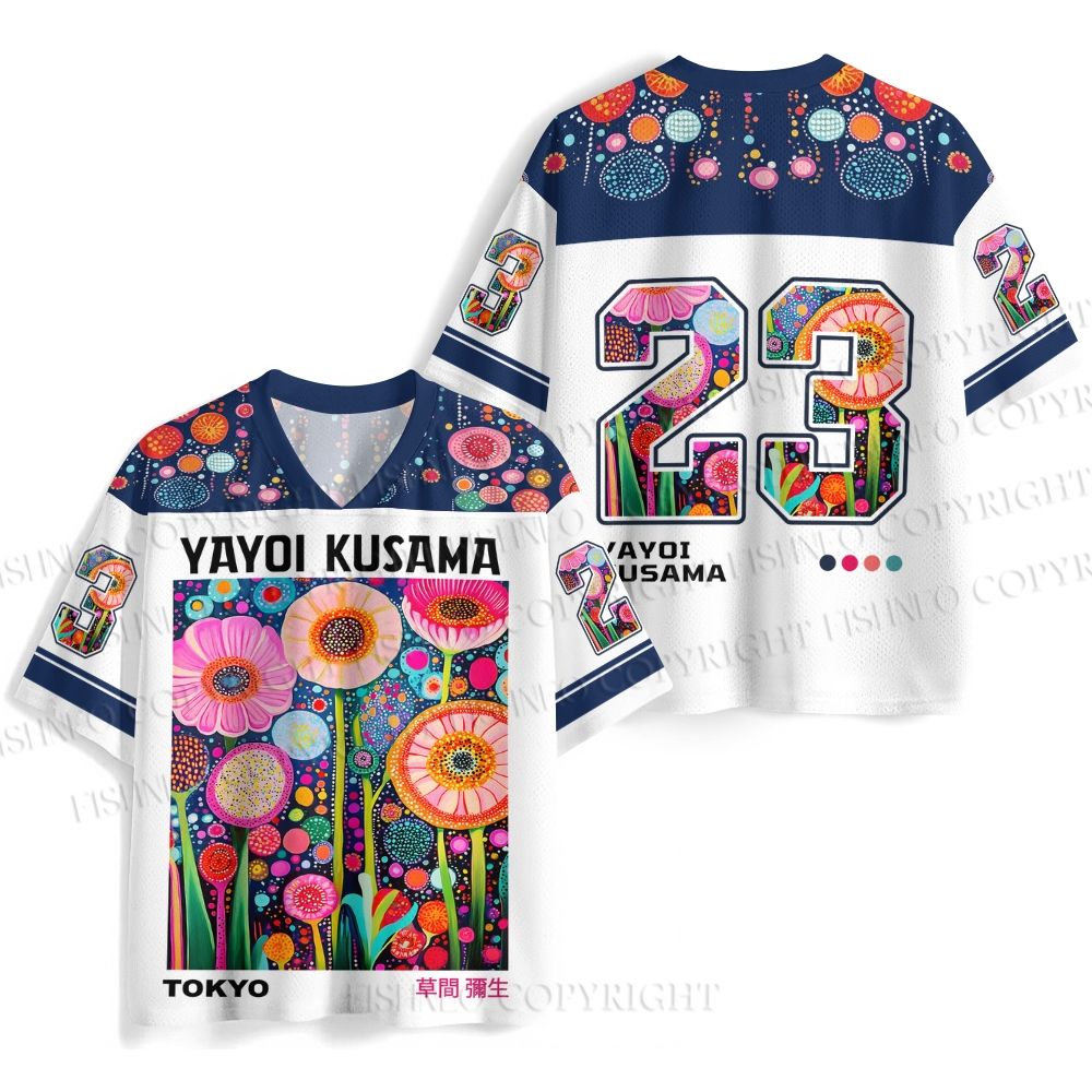 Yayoi Kusama Flower Printed Jersey Shirts