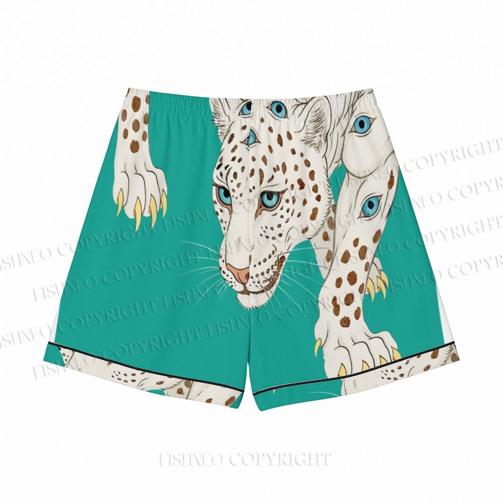 White Panther With Eyes Pajama sets