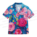 Oil Painting Rose Bubble Pajama sets