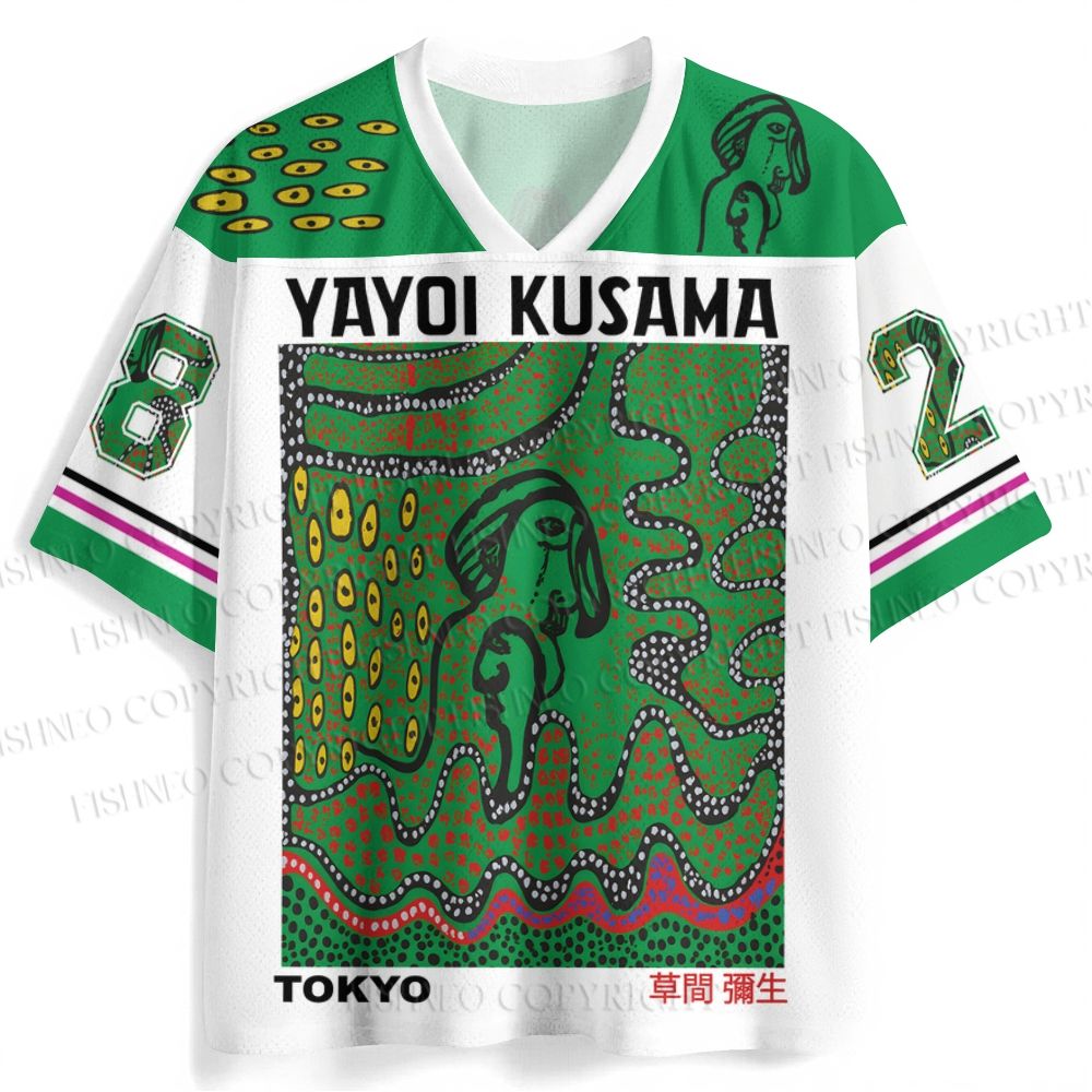 Yayoi Kusama Polka Dot Art Printed Jersey Shirts