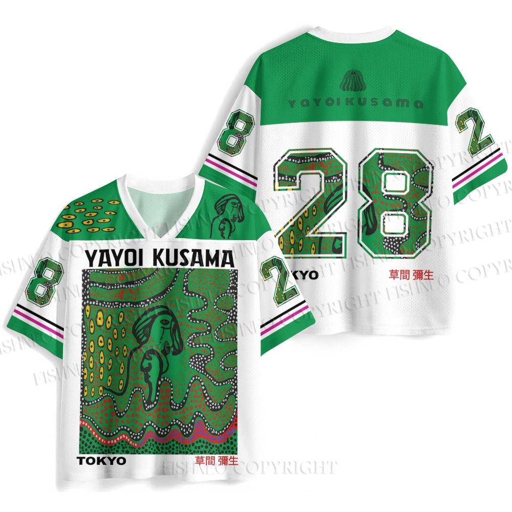 Yayoi Kusama Polka Dot Art Printed Jersey Shirts