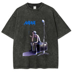 Nana Smoking Girl Washed T-Shirt