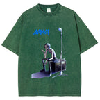 Nana Smoking Girl Washed T-Shirt