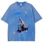 Nana Smoking Girl Washed T-Shirt
