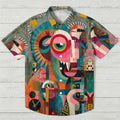 Abstract Art Goat Printed Hawaiian Shirt