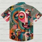 Abstract Art Goat Printed Hawaiian Shirt