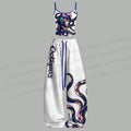 Blue Pink Octopus Top & Elasticated Trousers Two-Piece Set