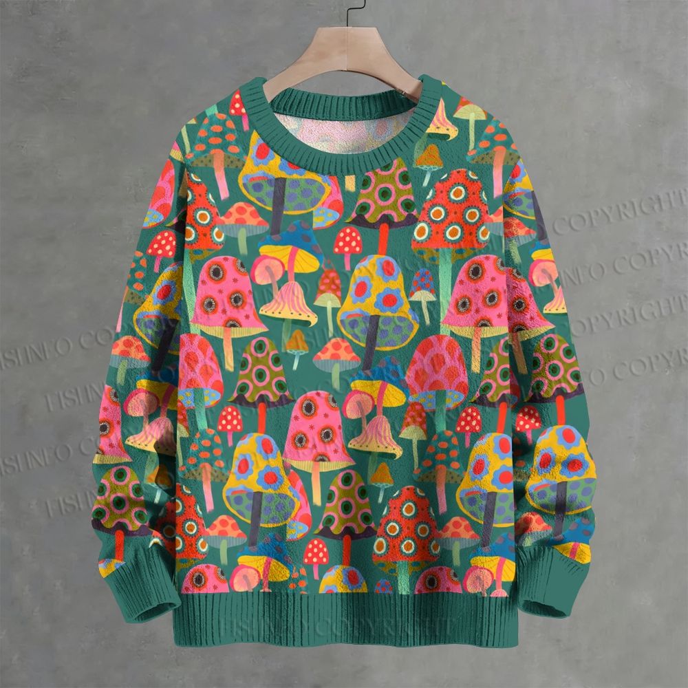 Cyber Garden Crew Neck Sweater