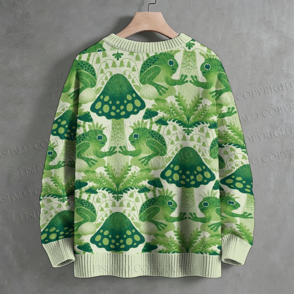 Green Nature Crew Neck Sweater