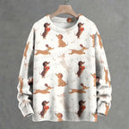 Dachshund Dog Crew Neck Sweater