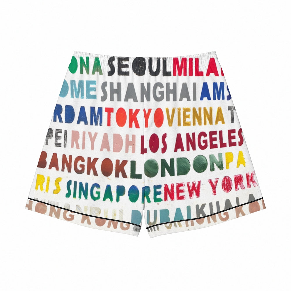 Colorful English-Language Printed Pajama sets