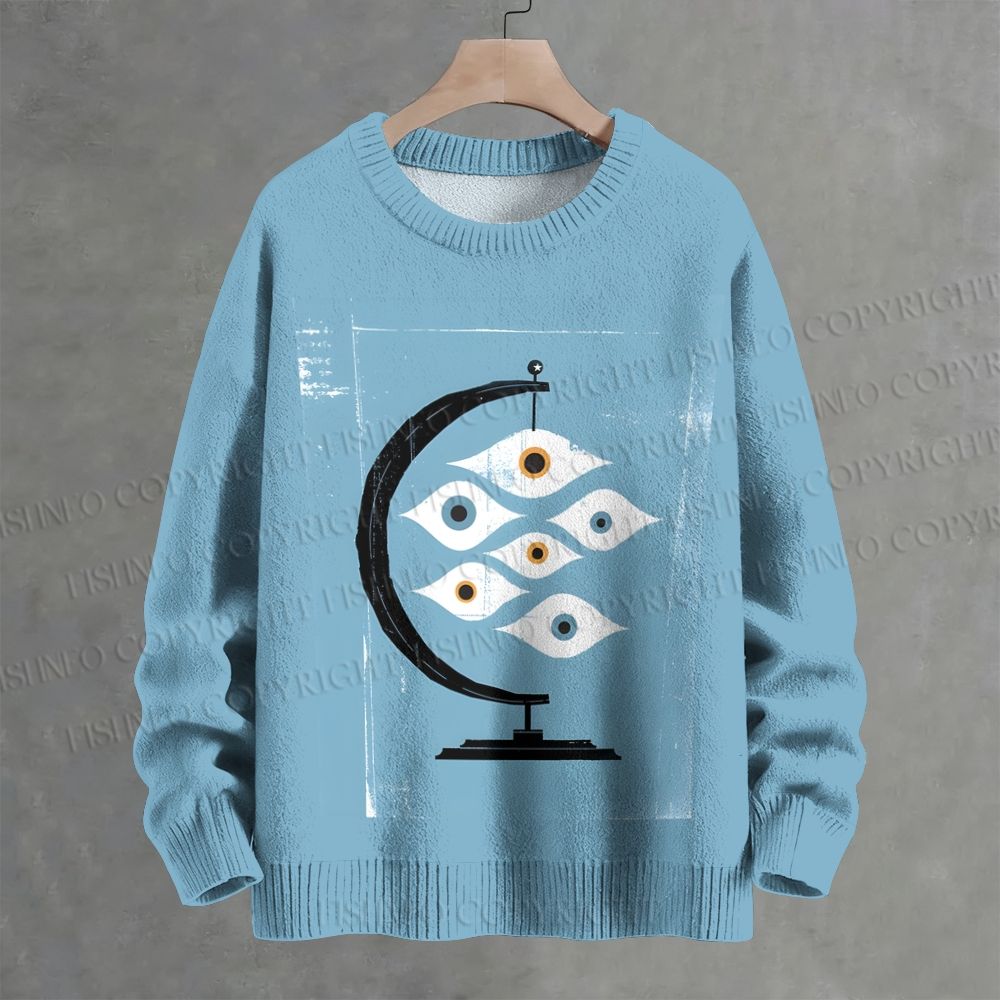 World View Crew Neck Sweater