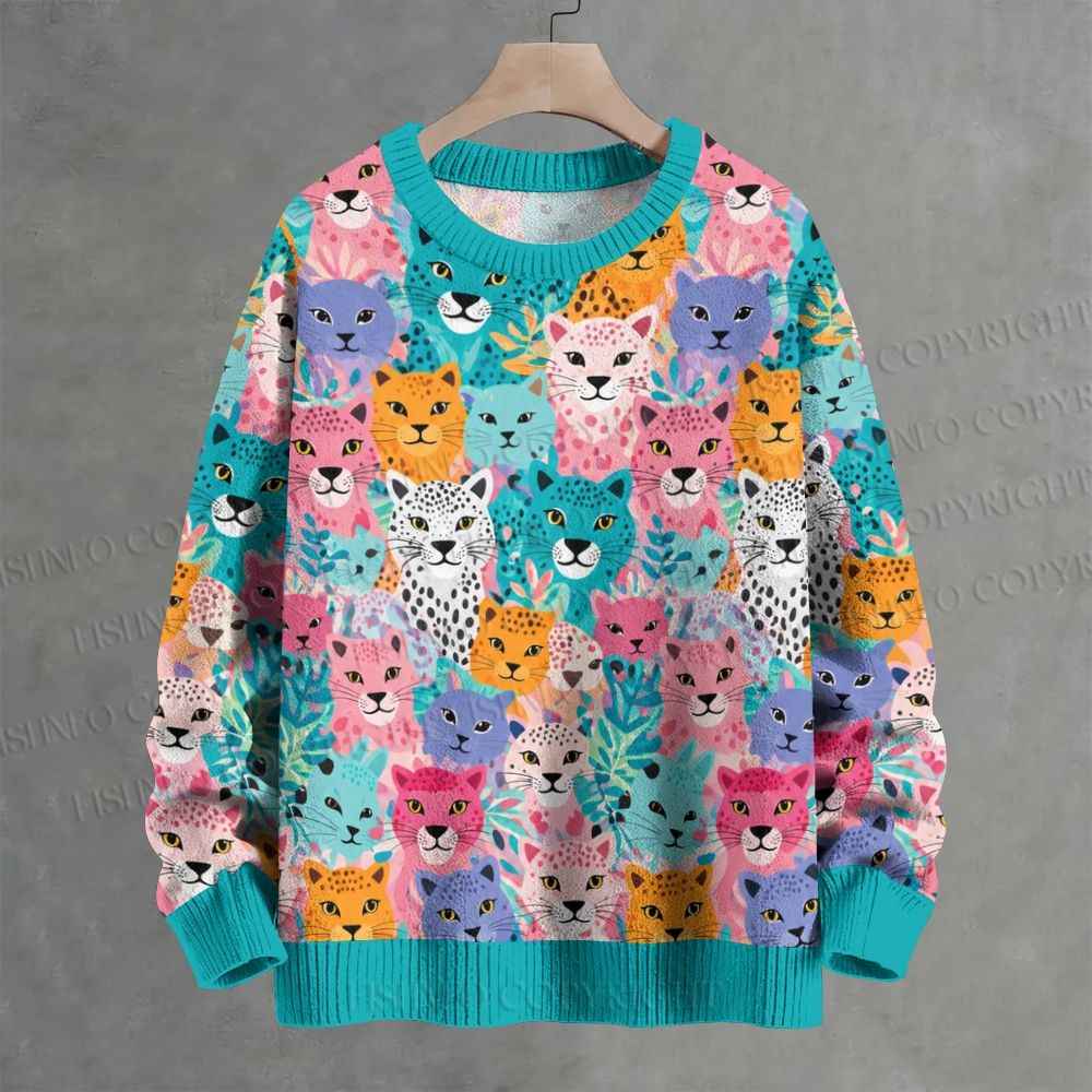 Wild Cats Crew Neck Sweater
