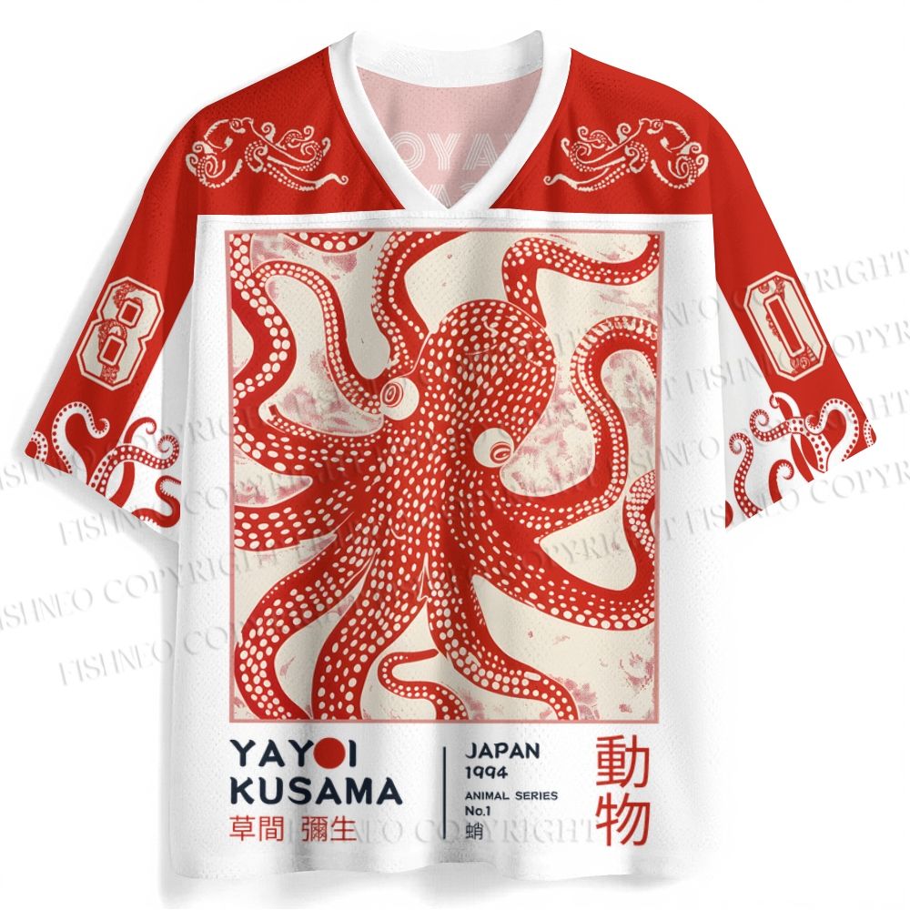 Yayoi Kusama Octopus Jersey Shirts
