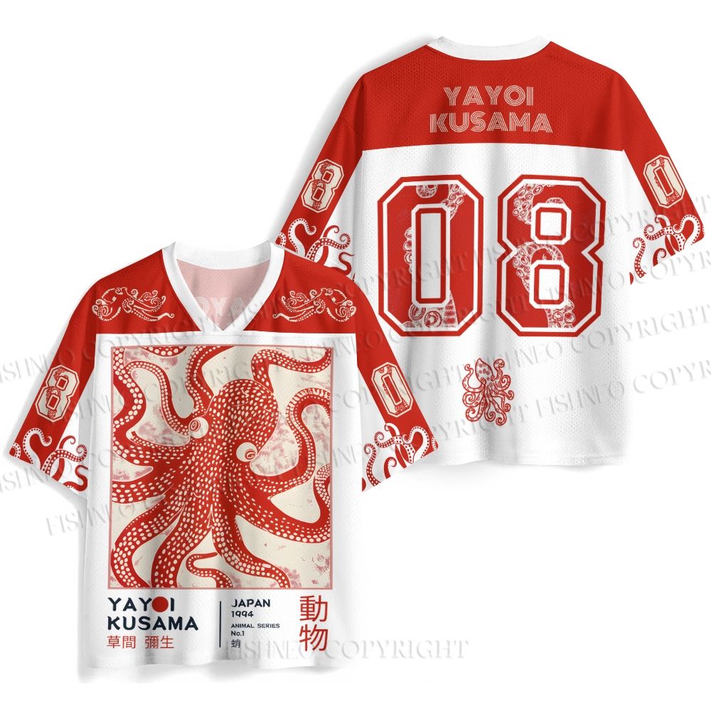 Yayoi Kusama Octopus Jersey Shirts