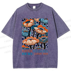 Unisex Yayoi Kusama Flowers Printed Washed Tee