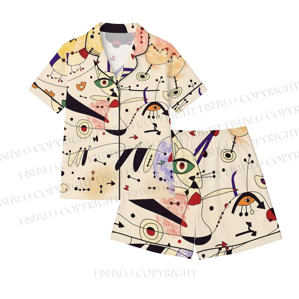 Joan Miro Graffiti Printed Pajama sets
