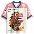Abstract Art Lizard Printed Jersey Shirts