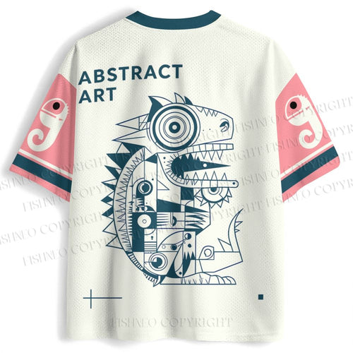 Abstract Art Lizard Printed Jersey Shirts