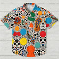 Pop Art Polka Dot Printed Hawaiian Shirt