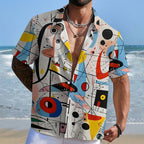 Joan Miró Style Art Printed Hawaiian Shirt