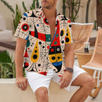 Joan Miró Style Art Printed Hawaiian Shirt
