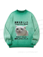 Unisex  Tried My Best Didn't Work Gradient Casual Sweater