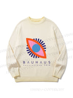 Unisex Bauhaus Eye Gradient Casual Sweater