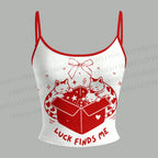 Luck Finds Me Cats Top & Elasticated Trousers Two-Piece Set