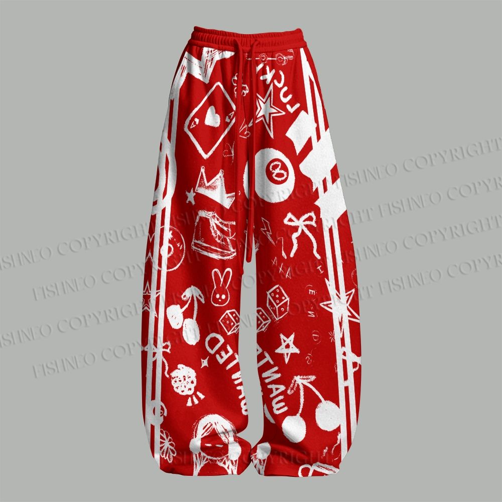 Luck Finds Me Cats Top & Elasticated Trousers Two-Piece Set