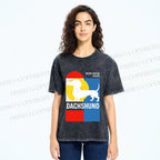 Unisex Bauhaus Dachshund Printed Washed Tee