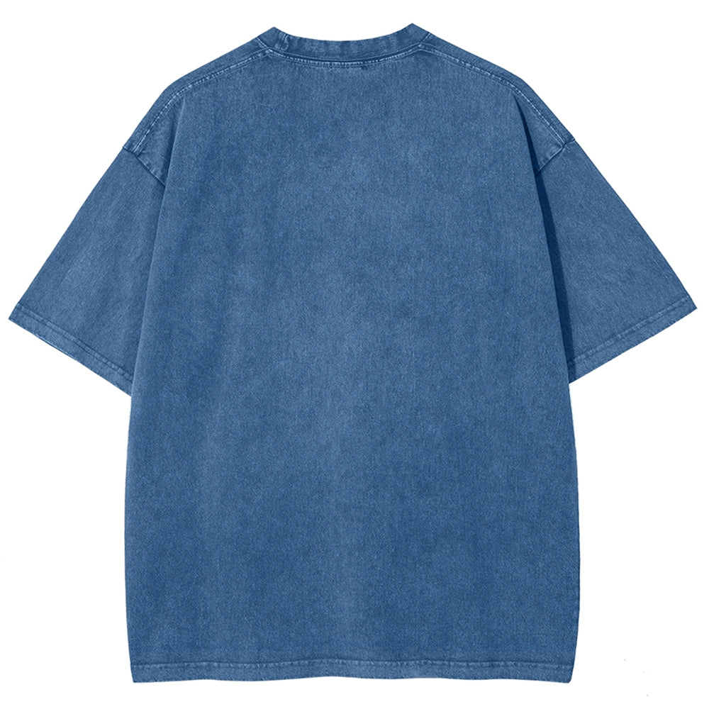 Unisex Tsukiji Fish Market Printed Washed Tee