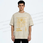 Unisex Yayoi Kusama Dots Tiger Printed Washed Tee