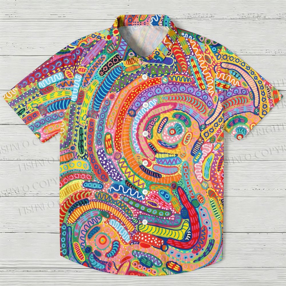 Yayoi Kusama Art Style Hawaiian Shirt