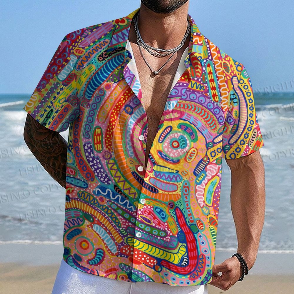 Yayoi Kusama Art Style Hawaiian Shirt