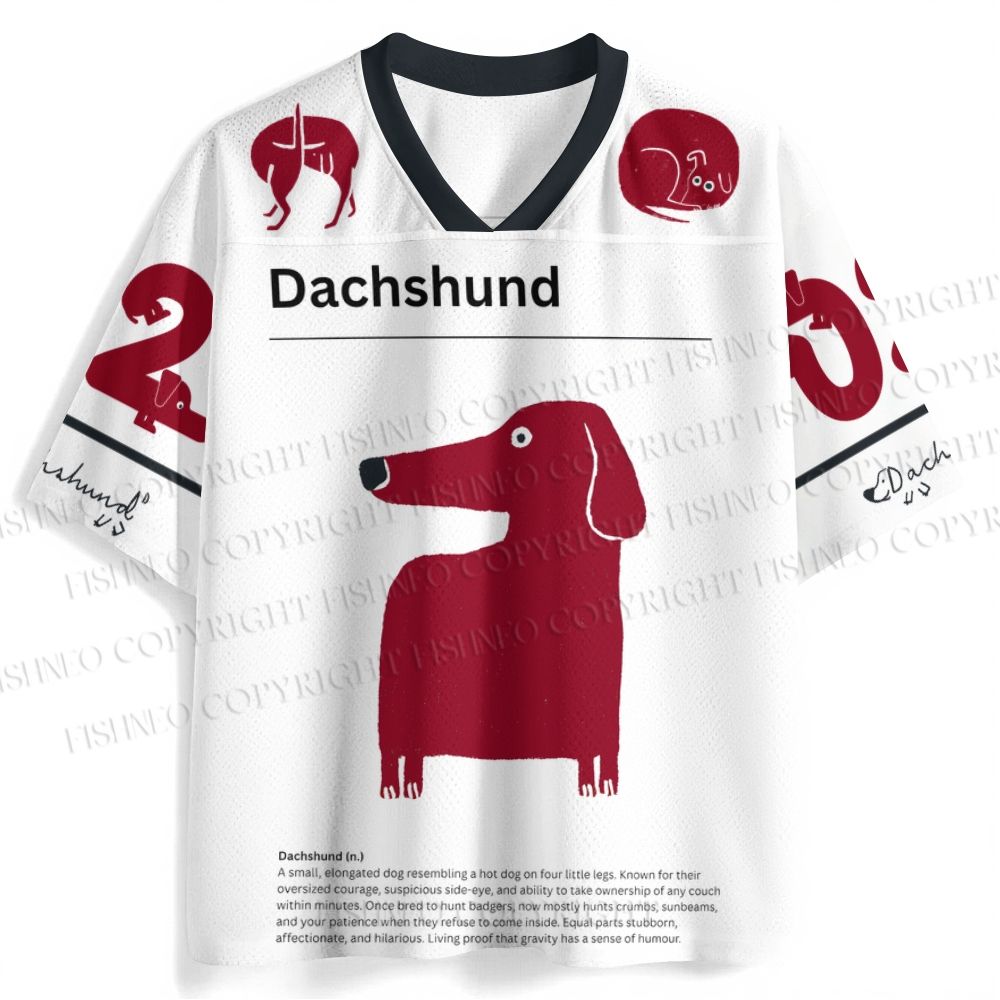 Dachshund Dog Printed Jersey Shirts