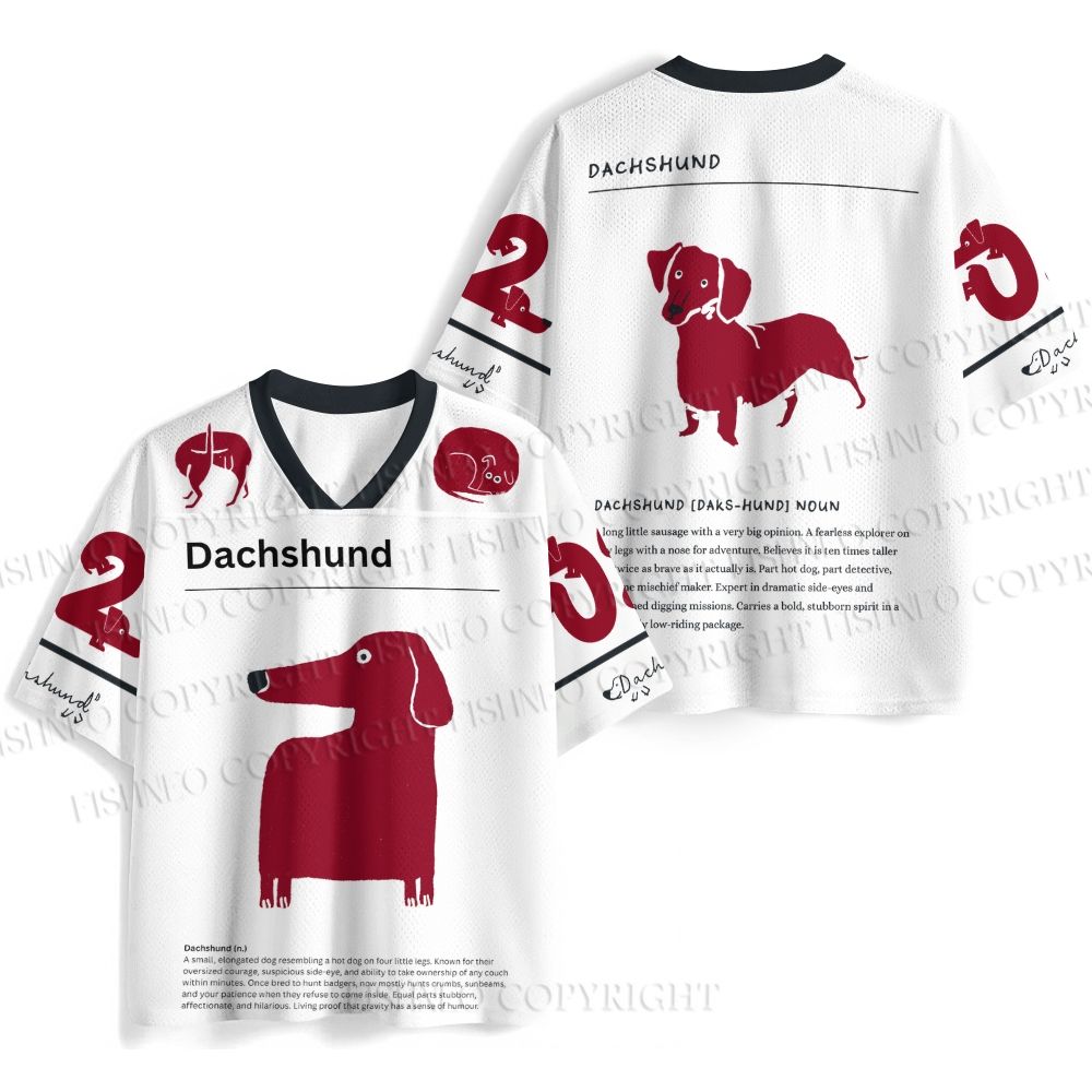 Dachshund Dog Printed Jersey Shirts