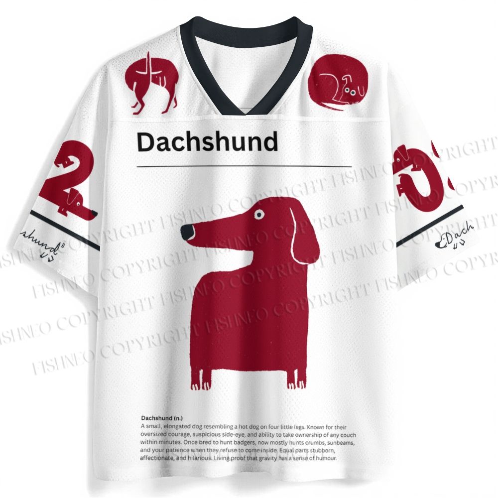 Dachshund Dog Printed Jersey Shirts